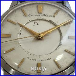 Montre ancienne homme CITIZEN Alarm 19 bijoux remontage manuel occasion