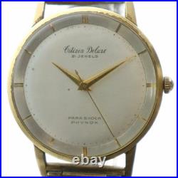 Montre ancienne vintage Citizen Deluxe PARA SHOCK PHYNOX 21 bijoux 14 kg