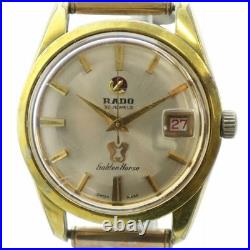 Montre ancienne vintage RADO occasion 11674 cheval d'or AT 30 bijoux date