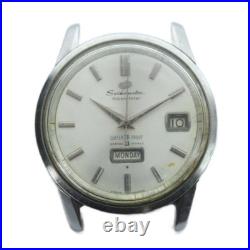 Montre-bracelet Seiko Matic Weekdater J13080 ancienne 33 bijoux couleur argen