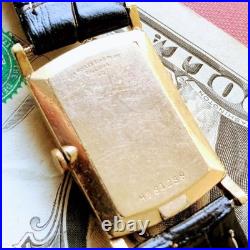 Montre-bracelet ancienne homme Bulova remontage manuel 17 bijoux plaqué or