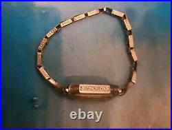 Montre-bracelet antique 1928 Gruen or blanc 14K 15 bijoux bracelet en acier inoxydable