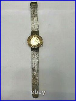 Montre-bracelet femme vintage Bulova Accutron 10 carats remplie d'or jaune H410978