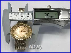 Montre-bracelet femme vintage Bulova Accutron 10 carats remplie d'or jaune H410978