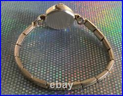 Montre-bracelet vintage Gruen Precision 17 bijoux suisse or rond windup