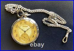 Montre de Poche Waltham 15 Bijoux Ancienne Ne Fonctionne Pas