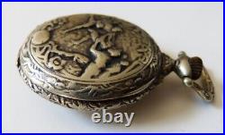 Montre de gousset poche Art Nouveau 1900 pocket watch ancien rugby sport