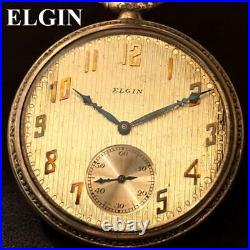 Montre de poche ELGIN 17 bijoux vintage ancienne remontage manuel