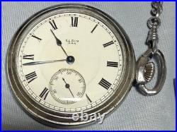 Montre de poche Elgin à remontage manuel 17 bijoux ancienne années 1910