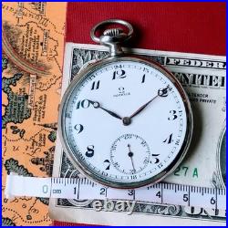 Montre de poche Omega à remontage manuel 15 bijoux ancien sous-cadran 1935