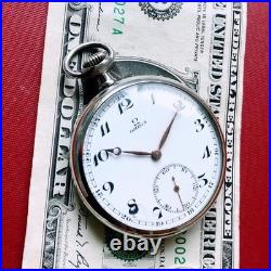 Montre de poche Omega à remontage manuel 15 bijoux ancien sous-cadran 1935