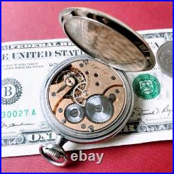 Montre de poche Omega à remontage manuel 15 bijoux ancien sous-cadran 1935