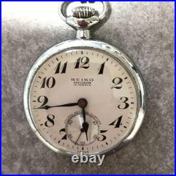 Montre de poche Seiko Precision à remontage manuel 15 bijoux ancien