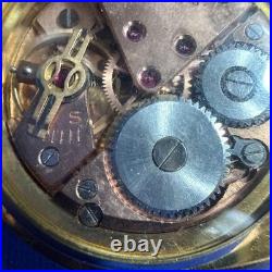 Montre de poche Seiko UNIQUE à remontage manuel 15 bijoux dos squelette ancien