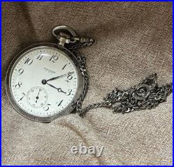 Montre de poche Waltham à remontage manuel 17 bijoux ancienne
