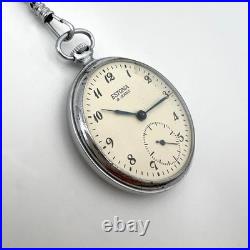 Montre de poche à remontage manuel ESTONIE 18 bijoux ancien sous-cadran Molnija