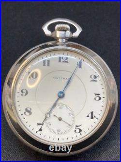 Montre de poche manuelle Waltham Riverside 19 bijoux ancien sous-cadran