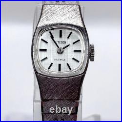 Montre femme Citizen vintage remontage manuel 21 bijoux ton argent ancienne