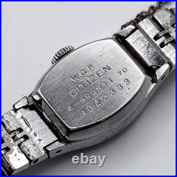 Montre femme Citizen vintage remontage manuel 21 bijoux ton argent ancienne
