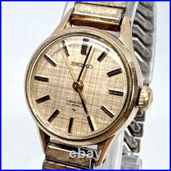 Montre femme SEIKO Hi-Beat 1107-7410 design ancien 17 bijoux