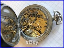 Montre gousset poche chronographe tachymètre ancien fonctionne