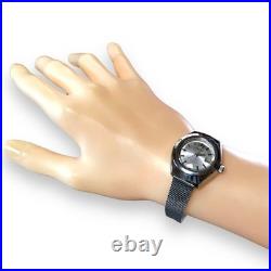 Montre mécanique SEIKO Shario 21 bijoux 3 aiguilles date tonneau argent ancienne