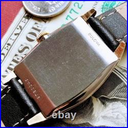 Montre mécanique ancienne Bulova 17 bijoux boîtier plaqué or 10 carats homme