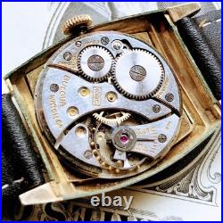 Montre mécanique ancienne Bulova 17 bijoux boîtier plaqué or 10 carats homme