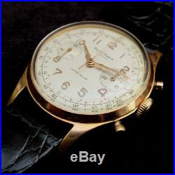 Montre mécanique ancienne select watch chronographe plaquée or venus 188