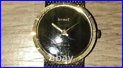 Montre suisse vintage Nicolet 17 bijoux remplie d'or 10 carats