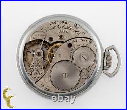 Nickel Elgin Ancien Ouvert Visage Poche Montre Grade 302 Taille 12 15 Bijou