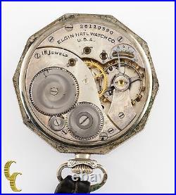 Or Rempli Decagon Elgin Ancien Ouvert Visage Poche Montre Gr 315 12S 15 Bijou