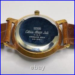 Orient Lucky Calendar montre-bracelet à remontage manuel 17 bijoux ancienne