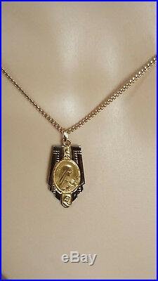 PROMO ANCIEN PENDENTIF MEDAILLE Ste THERESE OR 2 TONS 18 CARATS /
