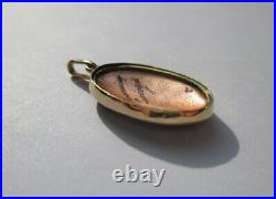 Pendentif ancien émail Limoges Thoumieux Fabiola Or 18 carats Gold charm 750