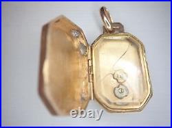 Pendentif ancien ouvrant or 18 carats 750/1000ème 18k époque 1910