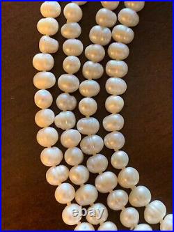 Perles d'eau douce antiques 64 pouces