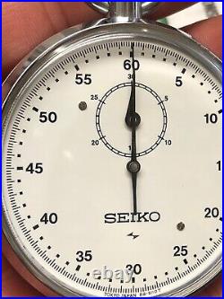 RARE Montre Stop Mécanique Vintage Seiko 88-510T Grand Chronographe Lourd