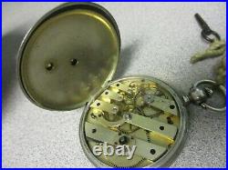 RARE ancienne vintage montre de poche J. M. Sandol 13 Jewels