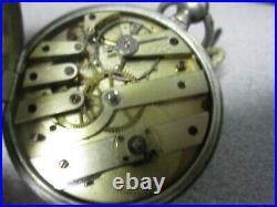 RARE ancienne vintage montre de poche J. M. Sandol 13 Jewels