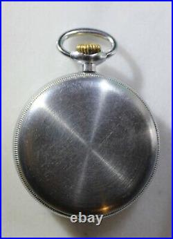 RARE montre de poche antique Waltham 1913 modèle 1908 taille 16s 7 bijoux PIÈCES