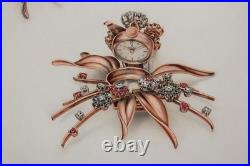 ROLEX Ancien dessin original Montre secrète broche bijoux (67204)