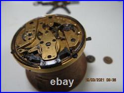 Rare Ancien Mouvement Montre Gousset -duplex- Sonnerie Repetitions Pocket Watch