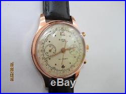 Rare & Ancienne Montre Chronographe Suisse Bienne Watch Landeron 48