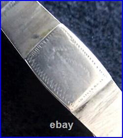 Rare Antique Argent Manucure Instruments/Couteau-avec pince à épiler