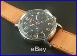 Rare Montre Ancienne Heuer 343 CIVIL Vintage Watch Big Eyes 1945