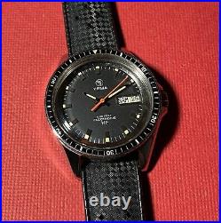 Rare Montre ancienne Vintage Watch Plongée Diver Yema Eletronic hf Type Navygraf