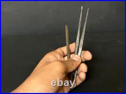 Rare Vintage Ancien Fer Riche Patine Xhx Montre / Bijoux De Outil, Ensemble 3 Pcs