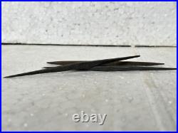 Rare Vintage Ancien Fer Riche Patine Xhx Montre / Bijoux De Outil, Ensemble 3 Pcs