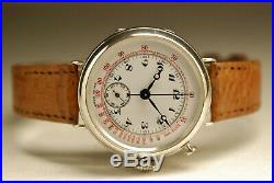 Rare montre ancienne chronographe sans compteur Mono poussoir 1920 Vintage watch